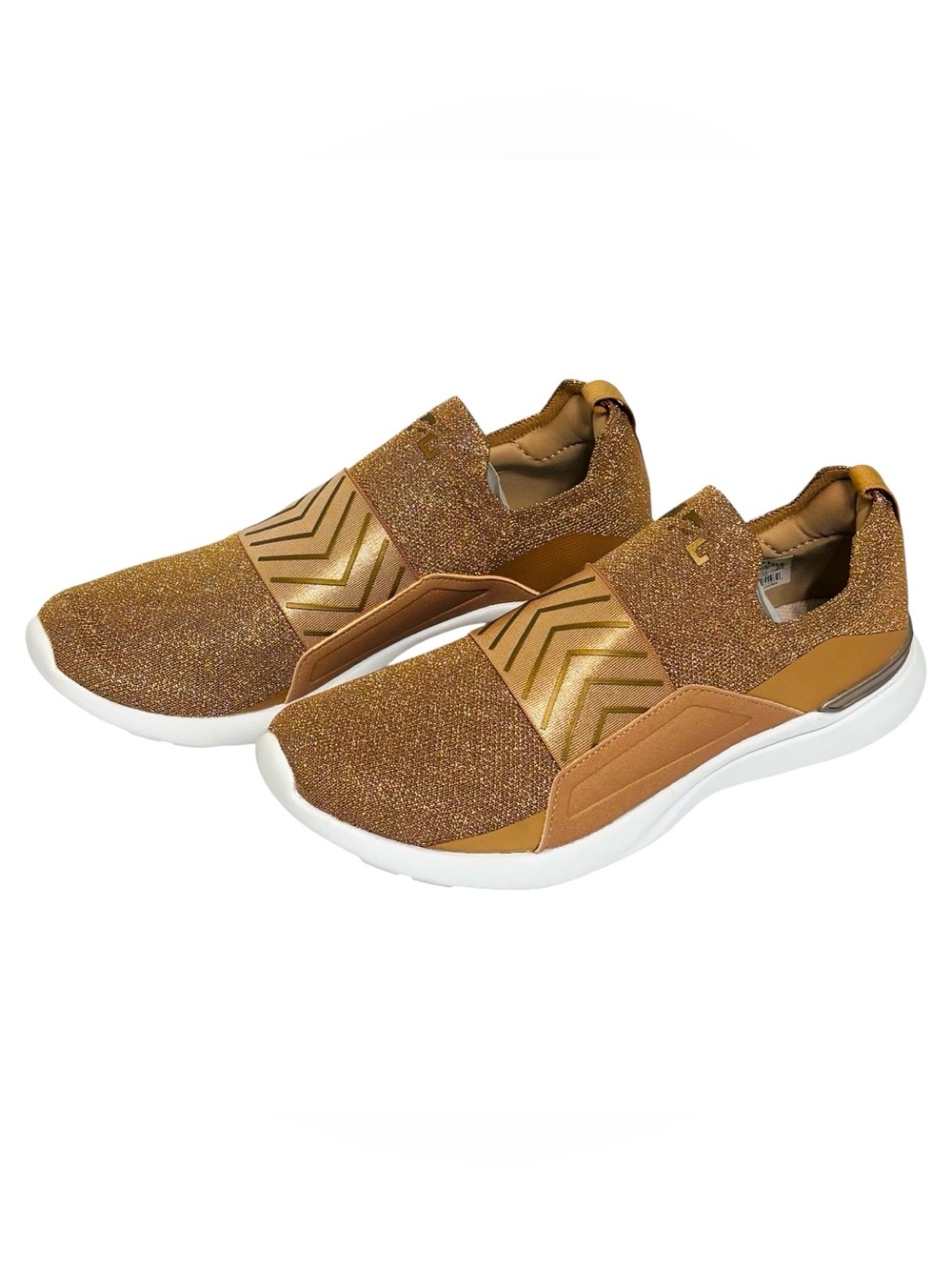 APL TechLoom Bliss x Alexia Clark Metallic Rose Gold Running Shoes Slip On US 8